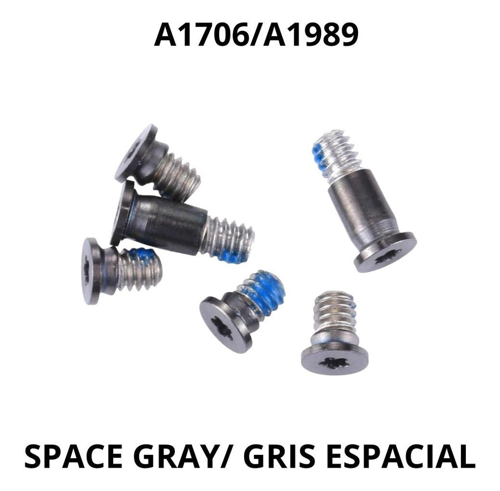 Kit Tornillos Repuestos Para MacBook A1706 A1989 Space Gray