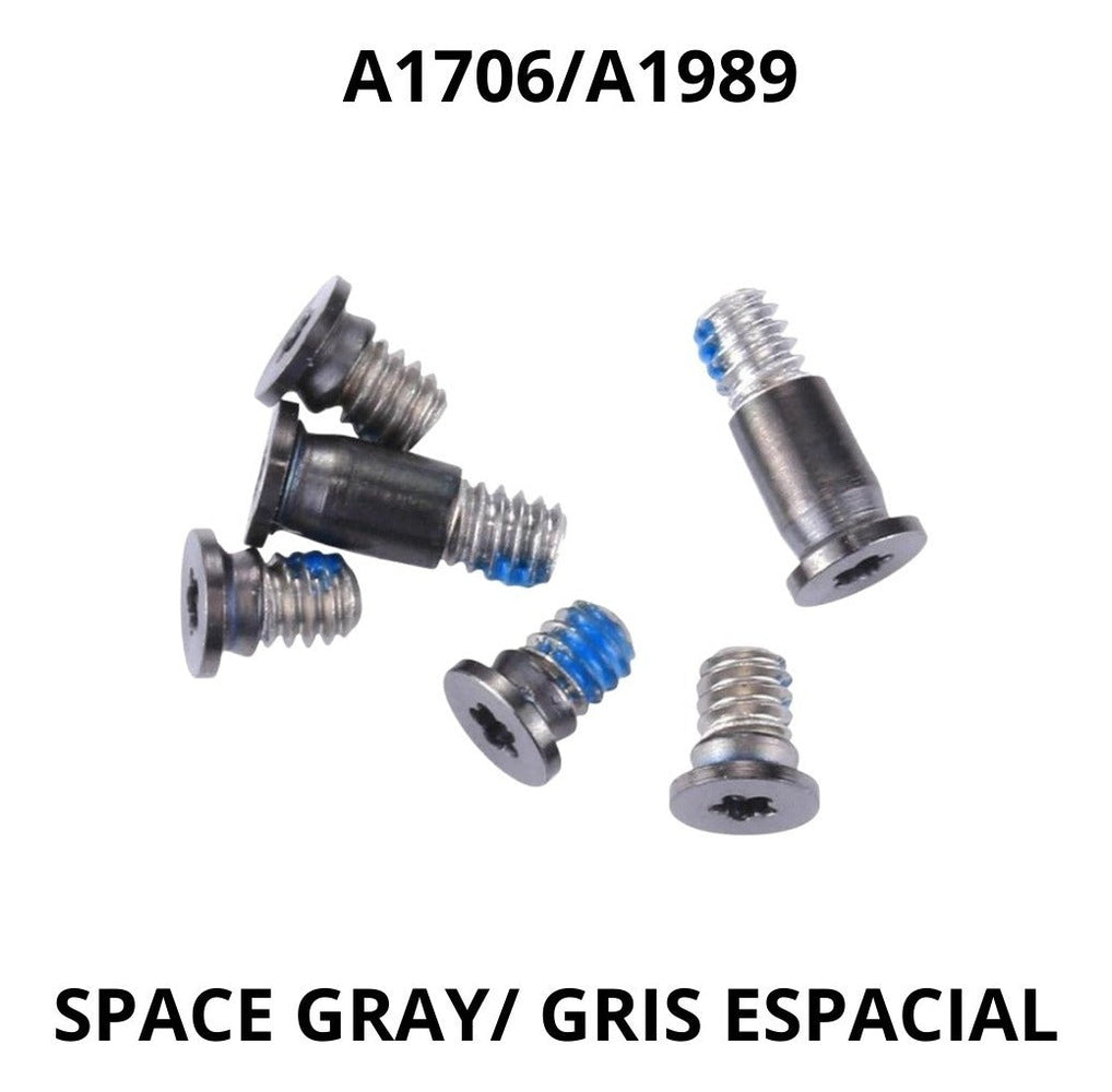 Kit Tornillos Repuestos Para MacBook A1706 A1989 Space Gray