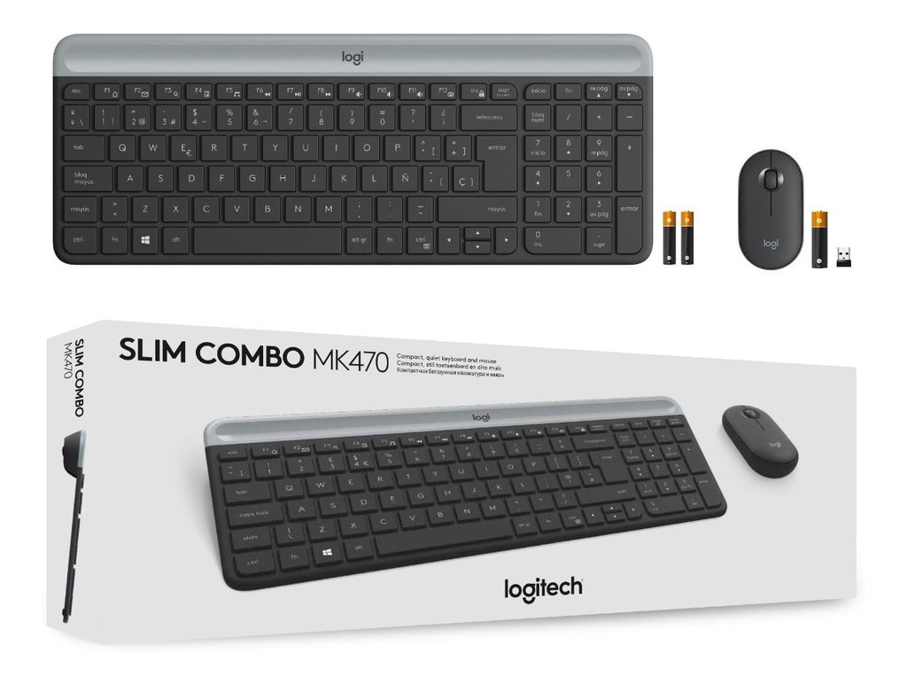 Kit Mouse y Teclado Inalambrico Logitech MK470 Silent