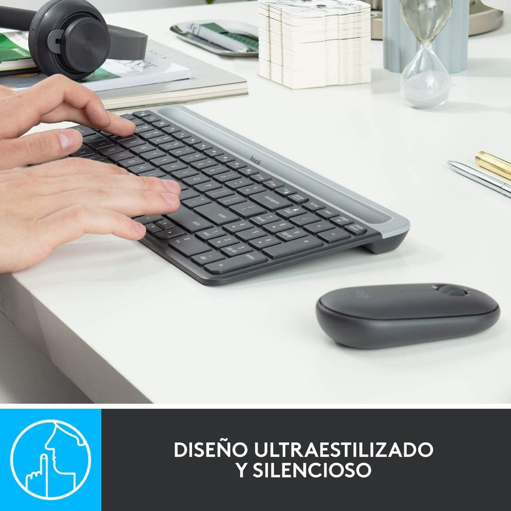 Kit Mouse y Teclado Inalambrico Logitech MK470 Silent