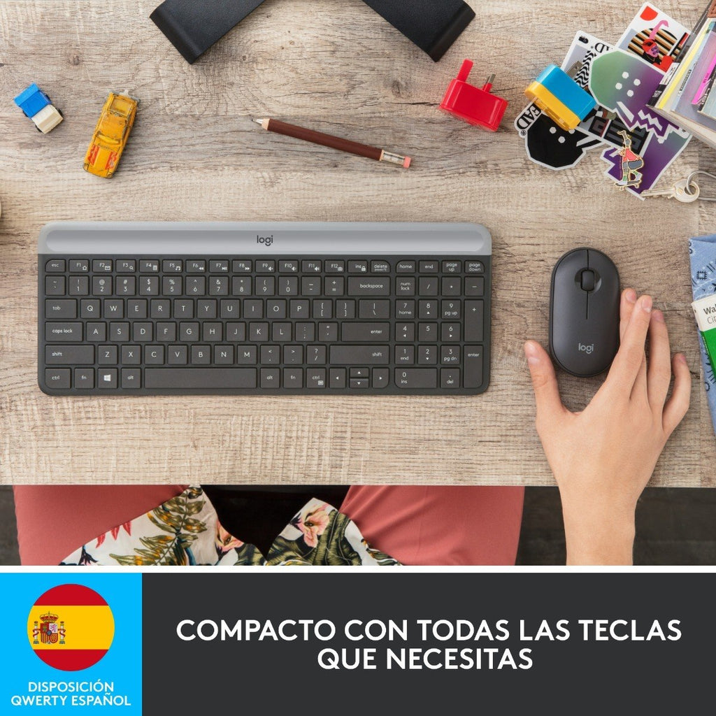 Kit Mouse y Teclado Inalambrico Logitech MK470 Silent