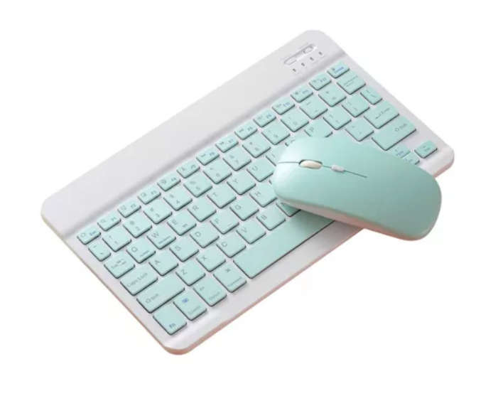 Kit Teclado Mouse Bluetooth para Tablet iPad Verde Goforit