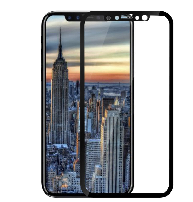 Lamina Vidrio compatible con iPhone 11 / Xr Completa Negra