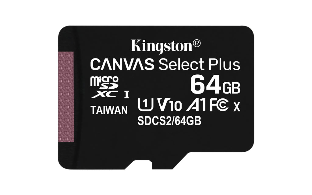 Memoria Micro SD 64GB Kingston Canvas Select Plus 100MB/S