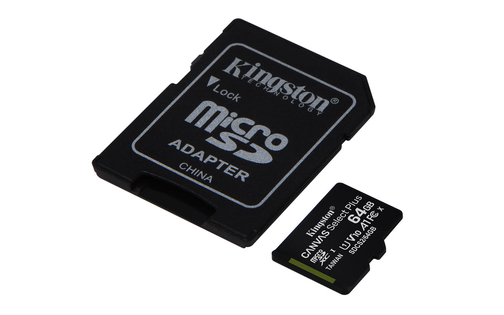 Memoria Micro SD 64GB Kingston Canvas Select Plus 100MB/S