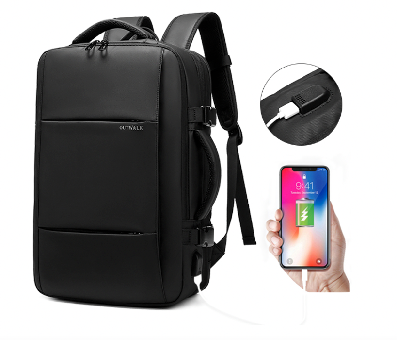 CYBER - Mochila Bolso Notebook Viajera 17 Pulgadas 23 a 39LT Goforit