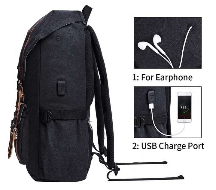 Mochila Urbana Notebook 15 a 17 Pulgadas Acolchada Kalidi