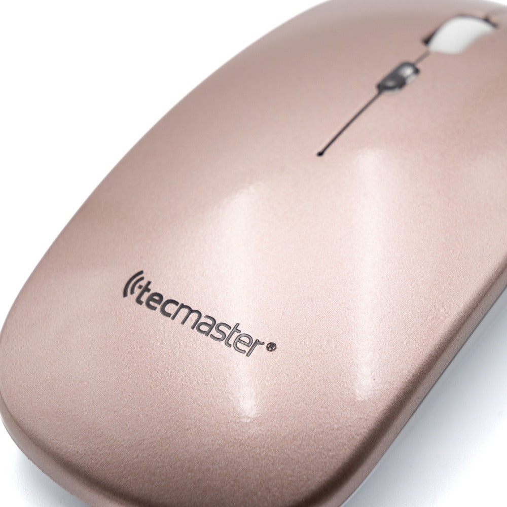 Mouse Dual Inalambrico y Bluetooth Tecmaster Rose