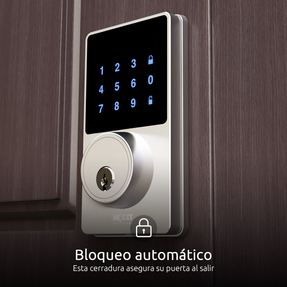 Cerradura Inteligente Wifi Acero Alexa Google Nexxt NHS-D100