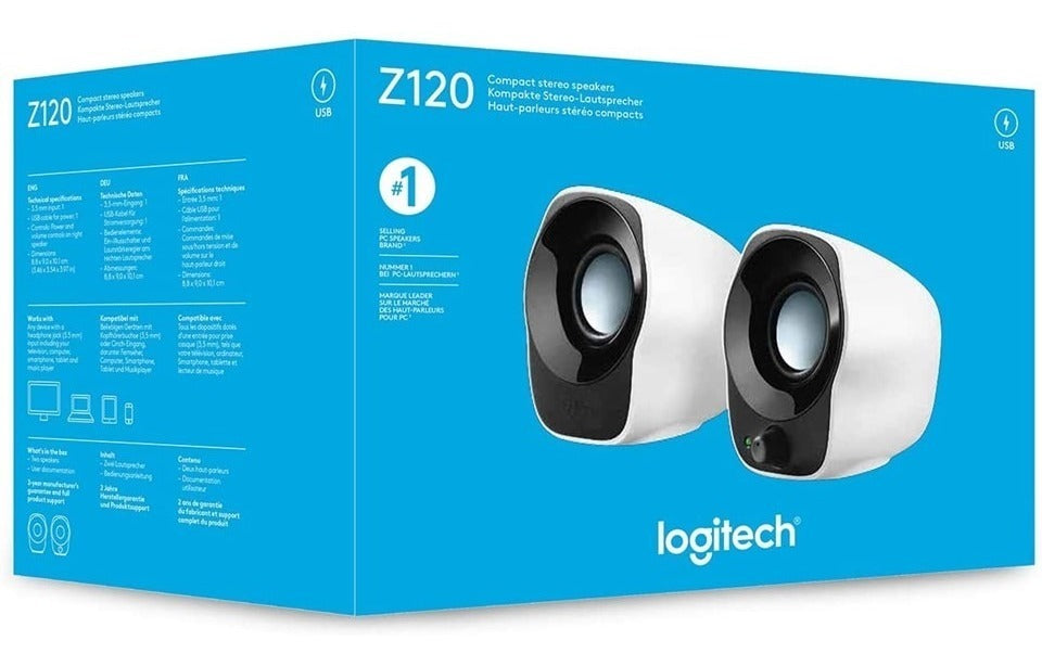 Parlantes Stereo Compacto Logitech Z120 USB