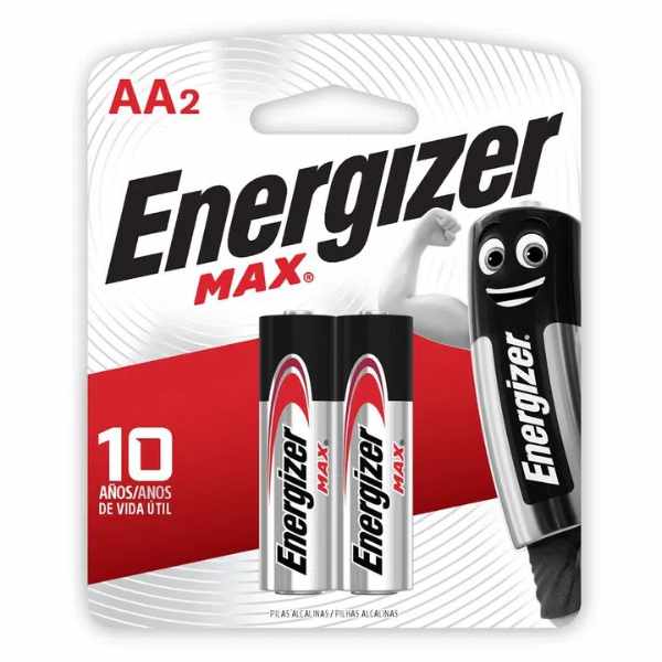 Pila Alcalina Energizer Max AA 2 Unidades Blister