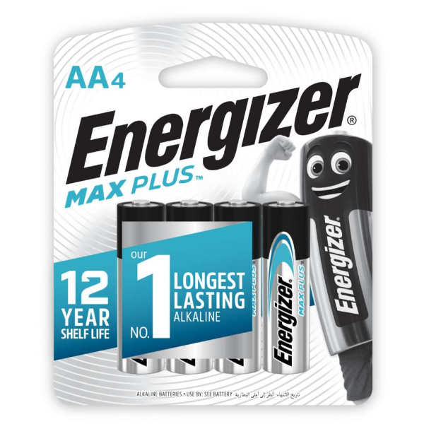Pilas Alcalina Energizer Max Plus AA 4 unidades