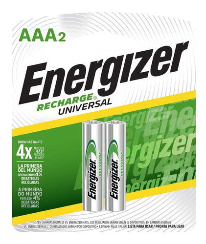 Pilas Recargables AAA NiMh 700mAh 2un Energizer