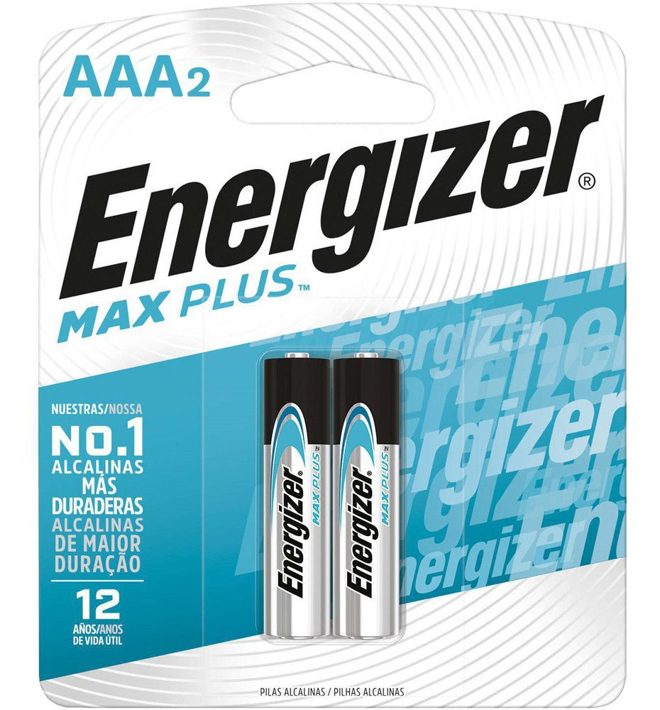 Pilas Alcalinas AAA 2 UN Energizer Max Plus