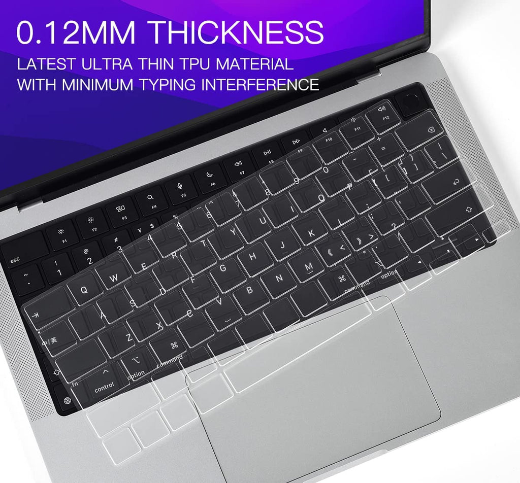 Protector Teclado Para Macbook Pro 14/16 M1 Air M4 Transparente
