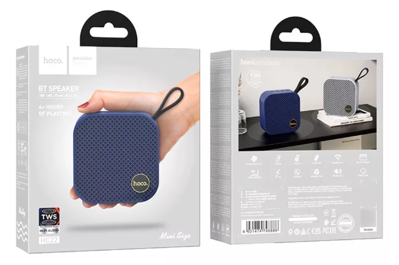 Parlante Bluetooth Auspicious Sport 5W Hoco HC22 Azul