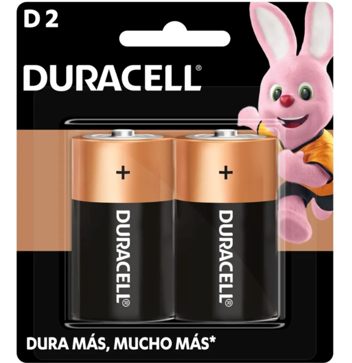 Pilas D Duracell Alcalinas Pack 2 Unidades