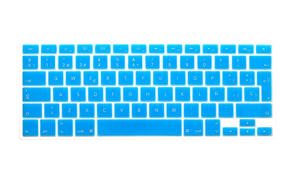 Protector Teclado compatible con Macbook Pro / Air A1278 A1466 Celeste