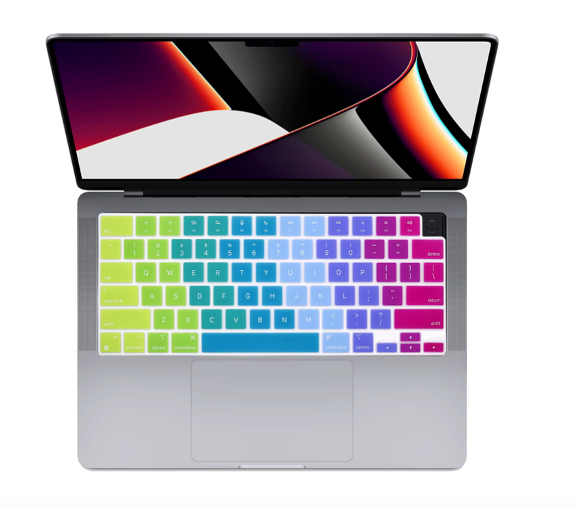 Protector Teclado Para Macbook Pro 14/16 M1 Air 13.6 M4 Arcoiris