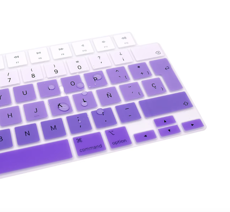 Protector Teclado Para Macbook Pro 14/16 M1 A2442 A2485 A3112 Lila