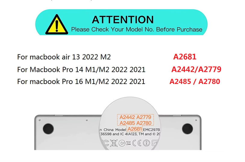 Protector Teclado Para Macbook Pro 14/16 M1 A2442 A2485 A3112 Lila