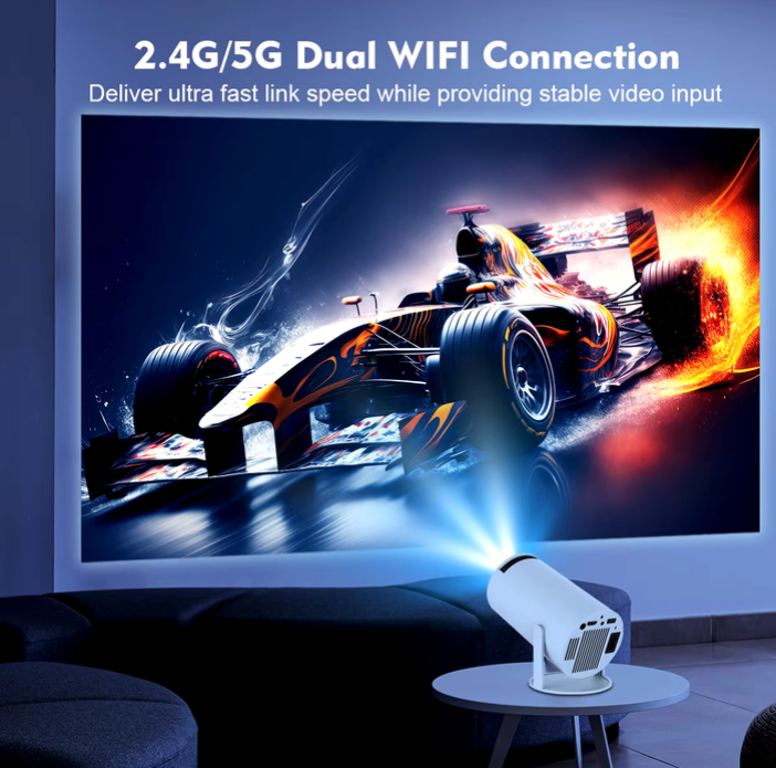 Proyector HY300 4K Android 11 Wifi Bluetooth Blanco