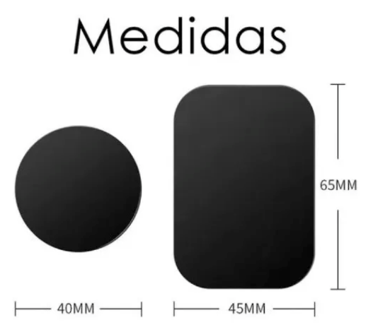 Repuesto Placa Metalica Magnético Celular 2 Un. Goforit