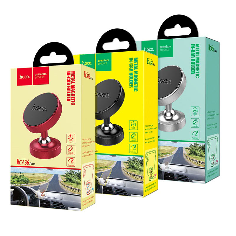 Soporte Magnetico Celular Negro HOCO CA36 Plus