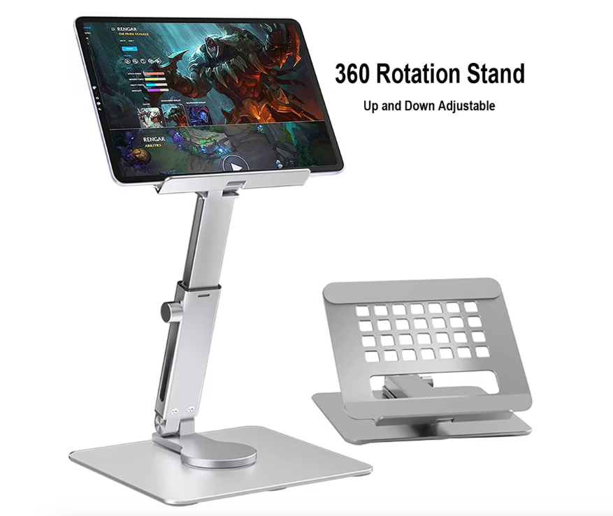 Soporte Aluminio Tablet/iPad Goforit 360° Ajustable