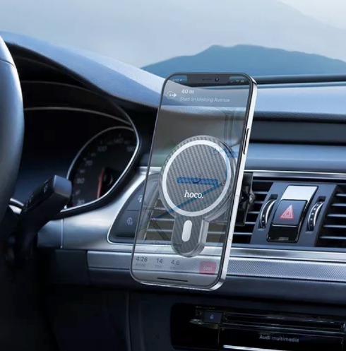 Soporte Celular Automóvil Magsafe Carga Inalámbrica iPhone Hoco CA85