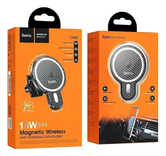 Soporte Celular Automóvil Magsafe Carga Inalámbrica iPhone Hoco CA85