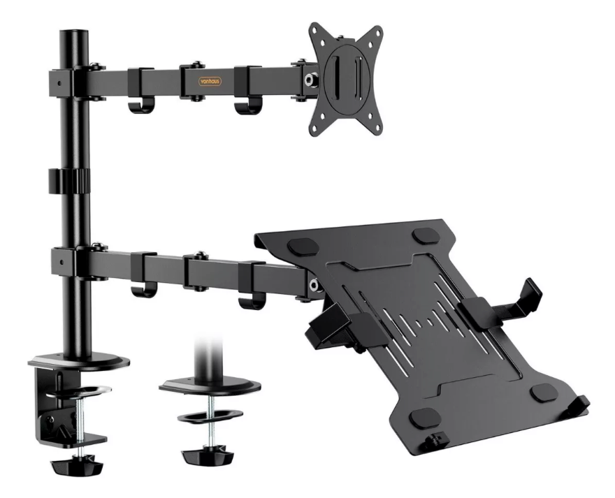 Soporte Monitor y Notebook Brazo Articulado Escritorio A017 Goforit