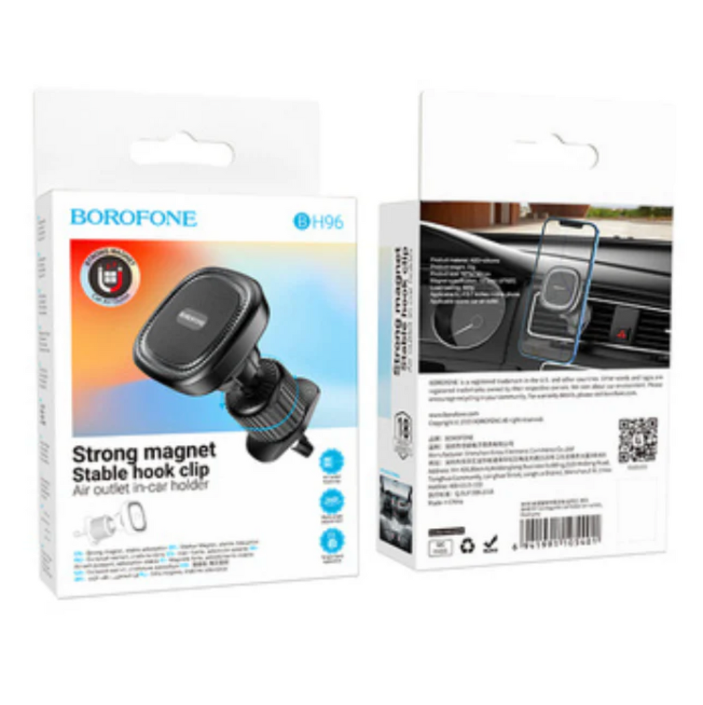 Soporte de Auto Imantado para Rejilla Borofone BH96 – Negro