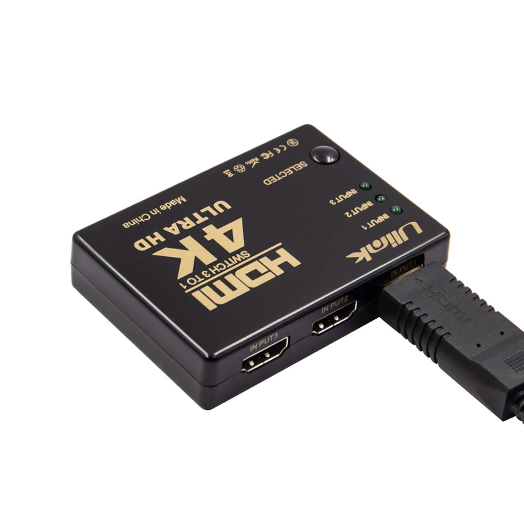 Switch HDMI 4K Ulink 3 Puertos Selector Video UL-VS4K3