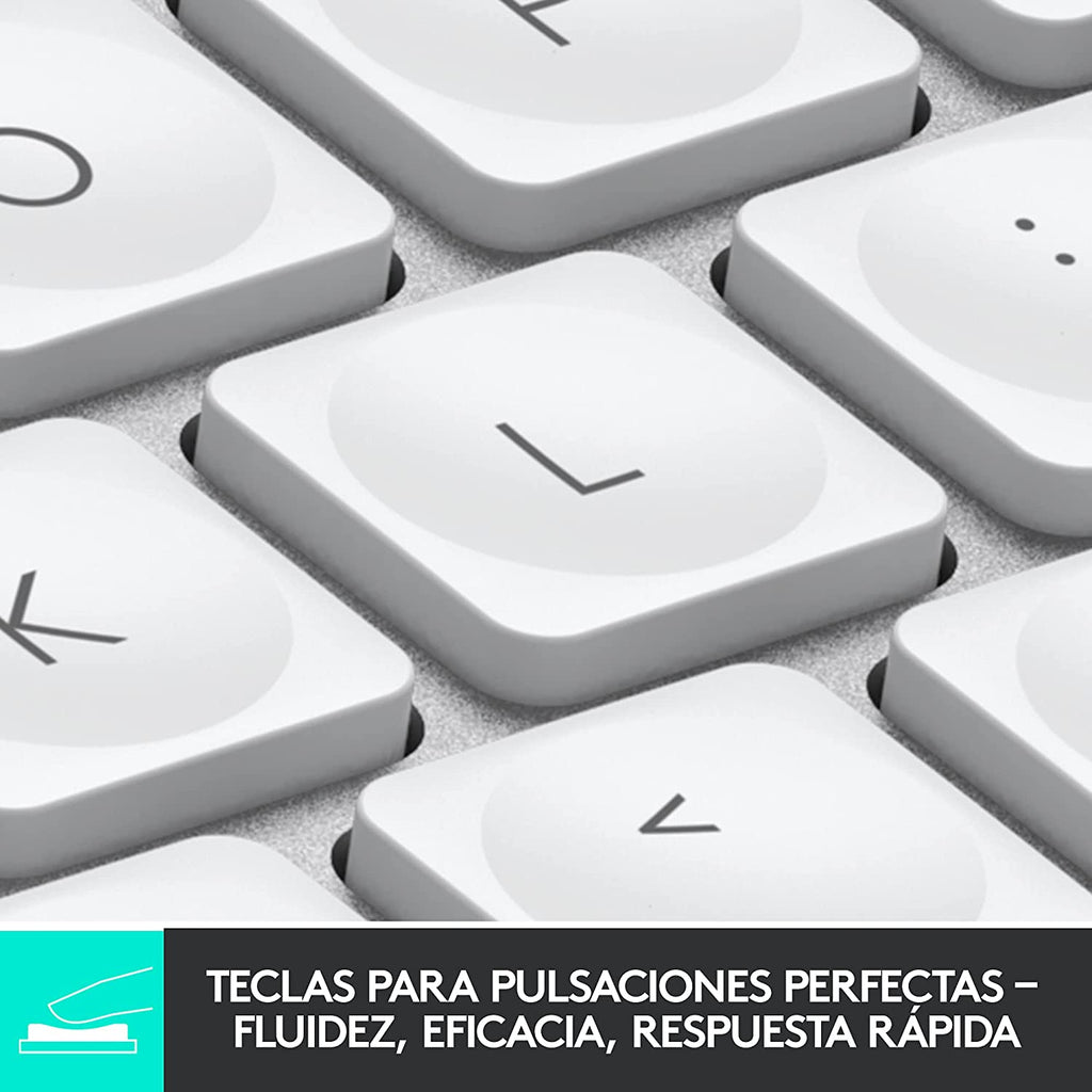 Teclado Logitech MX Keys mini Bluetooth Iluminado Silver