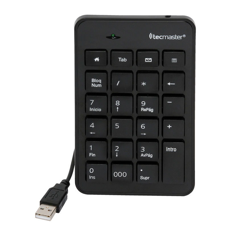 Teclado Numérico USB Tecmaster p/ Notebook y MacBook