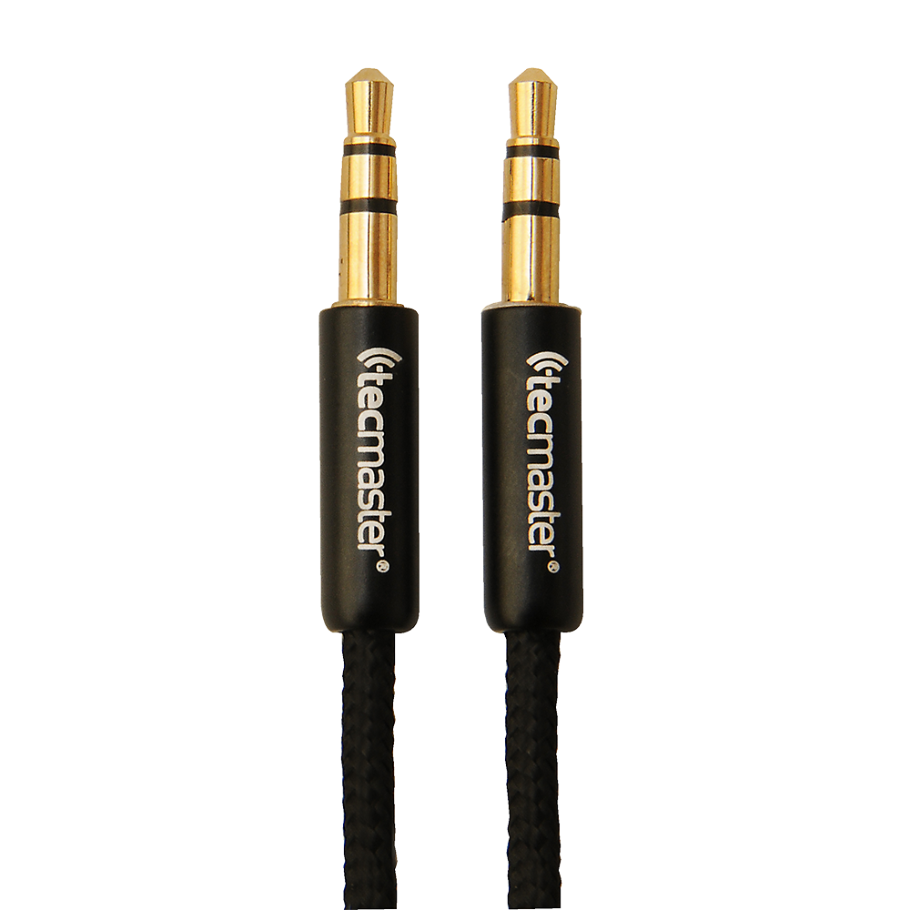 Cable Auxiliar Audio 3.5 Jack 1.8MT Tejido Reforzado Tecmaster