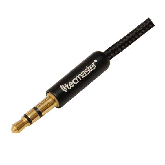 Cable Auxiliar Audio 3.5 Jack 1.8MT Tejido Reforzado Tecmaster