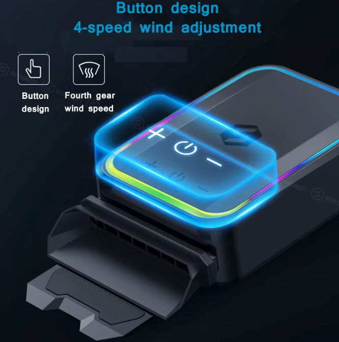 Ventilador Extractor Notebook Gamer USB RGB Sovawin