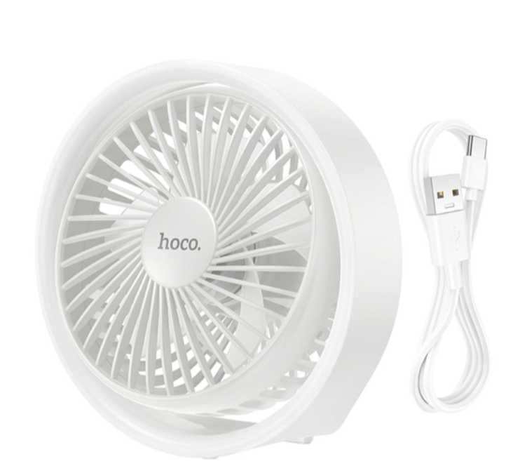 Ventilador Sobremesa Recargable con Luz HOCO HX22