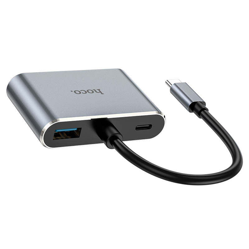 Adaptador USB-C a HDMI VGA USB 3.0 Para Notebook Macbook HOCO