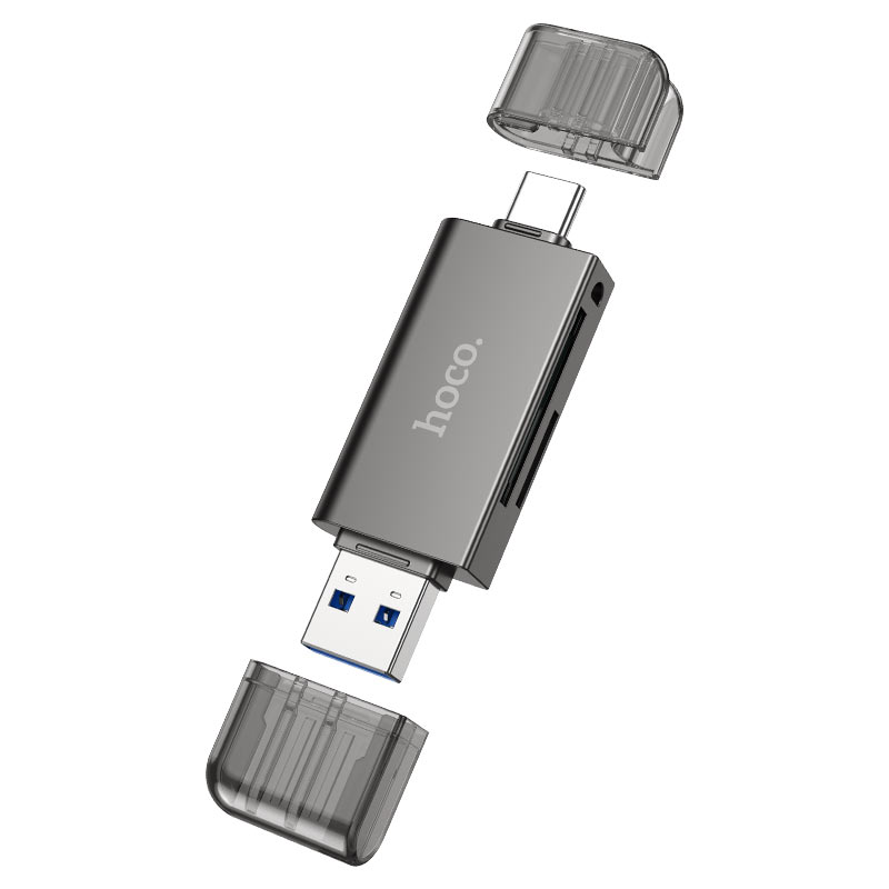 Lector de Tarjetas Micro SD/TF/SD USB USB-C 3.0 5Gps Hoco HB39