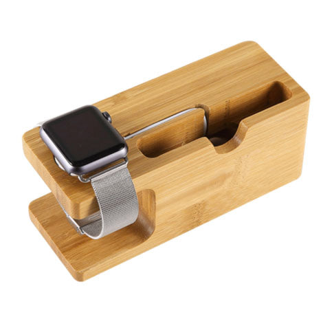 Soporte Para Applewatch y iphone  Bambú