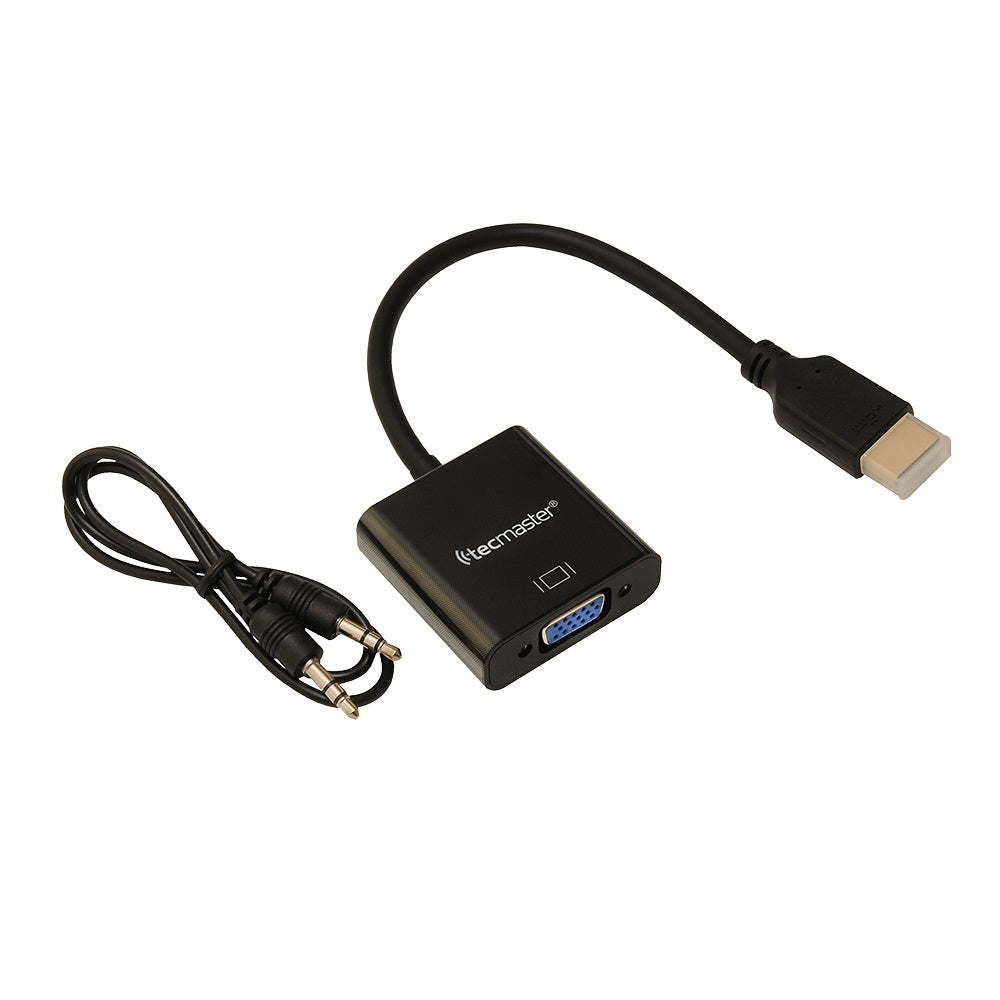 Conversor HDMI a VGA Con Salida Audio Tecmaster
