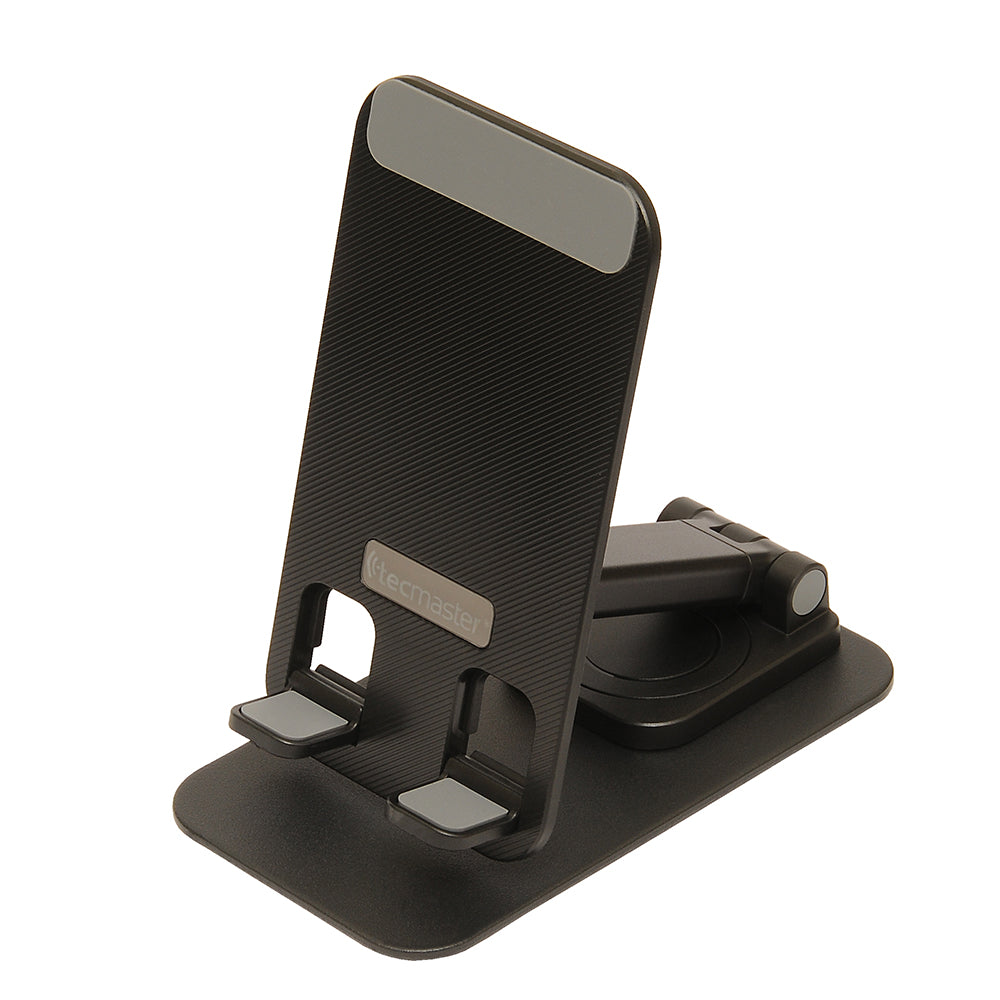 Soporte Portatil Plegable Aluminio Smartphones Tablets Tecmaster