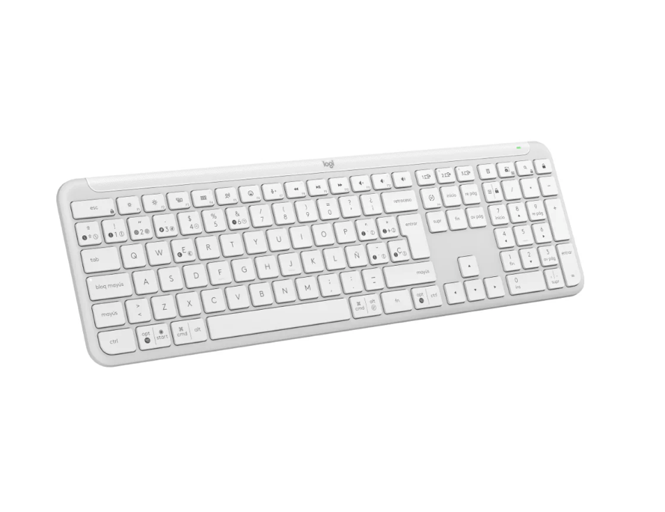 Teclado Inalámbrico Logitech Signature Slim K950 Blanco