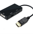 Adaptador Display Port a HDMI VGA DVI Goforit Negro