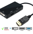 Adaptador Display Port a HDMI VGA DVI Goforit Negro