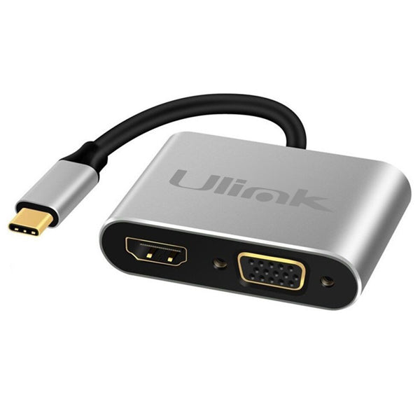 Adaptador USB-C a VGA HDMI USB UL-ADC404V ULINK