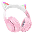 Audifonos Bluetooth hasta 7hrs HOCO Hoco W42 RGB Rosado